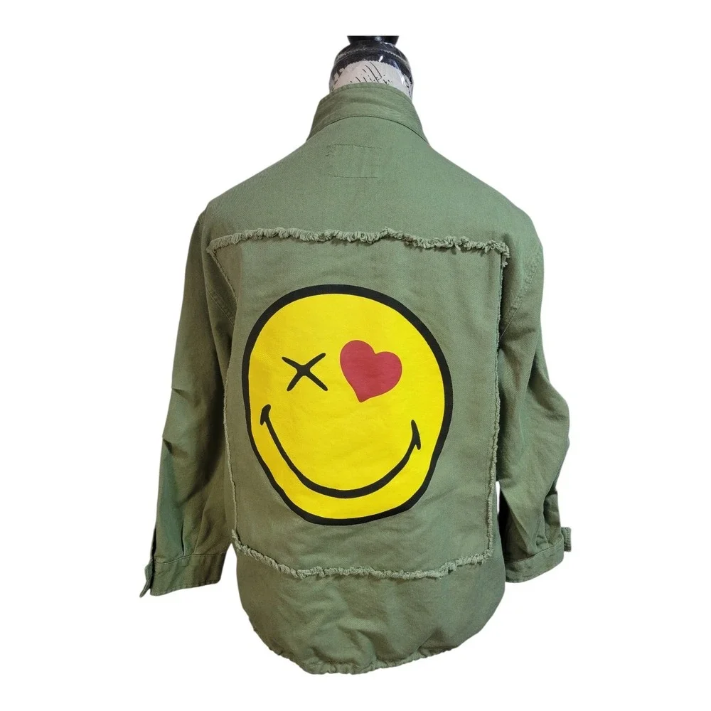 Zara‎ Girls Military Shacket 11-12 Troublemaker Patch Edgy Streetwear